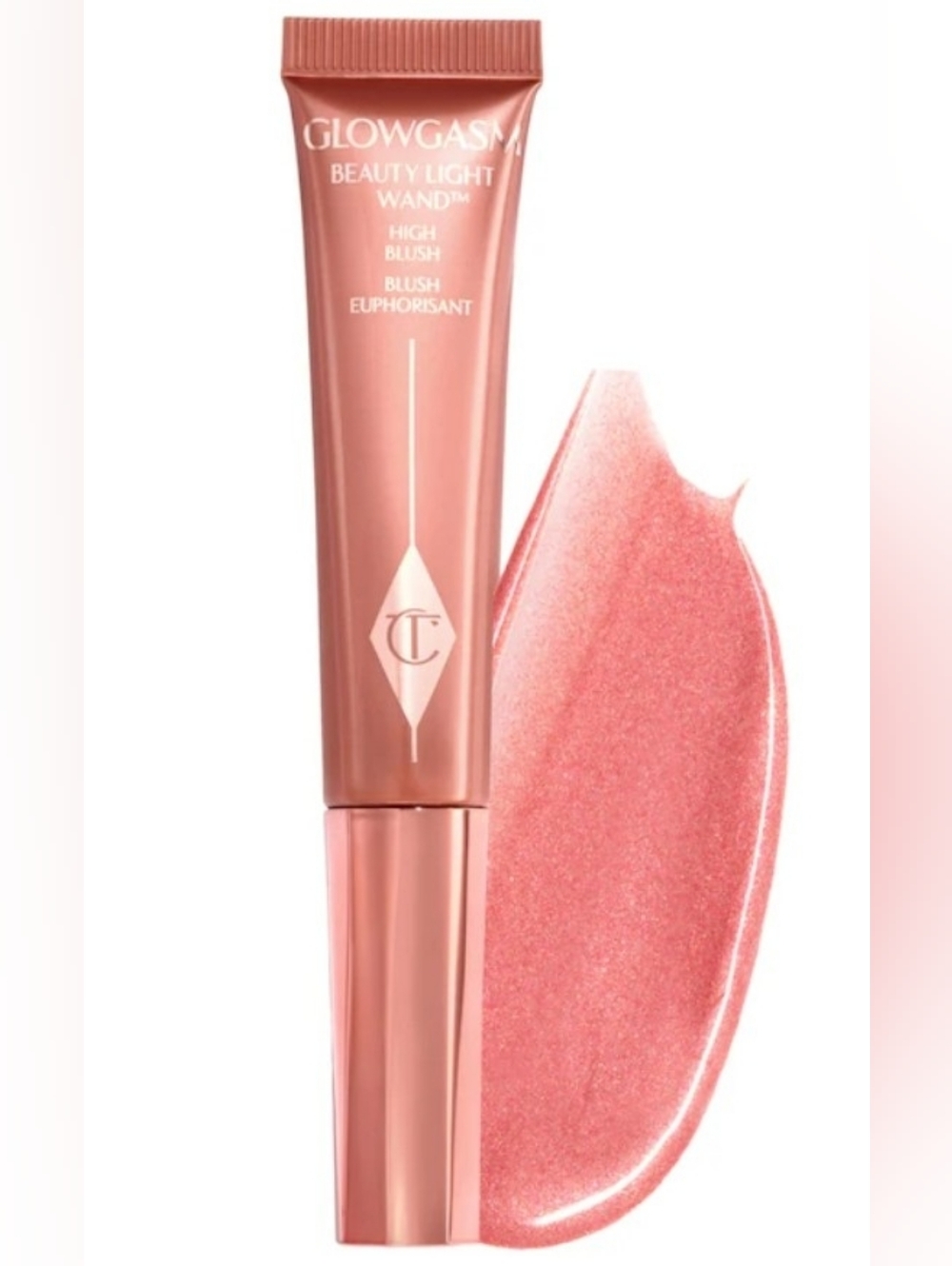 New! Charlotte Tilbury Glowgasm Beauty Light Wand- Pinkgasm